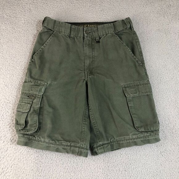 Boy Scouts of America Shorts Youth‎ Size 10 Green Cargo Uniform Replacement - Picture 1 of 7